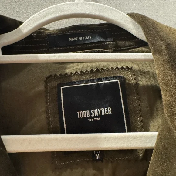 Todd Snyder Green Suede Dylan Jacket - Picture 4 of 7
